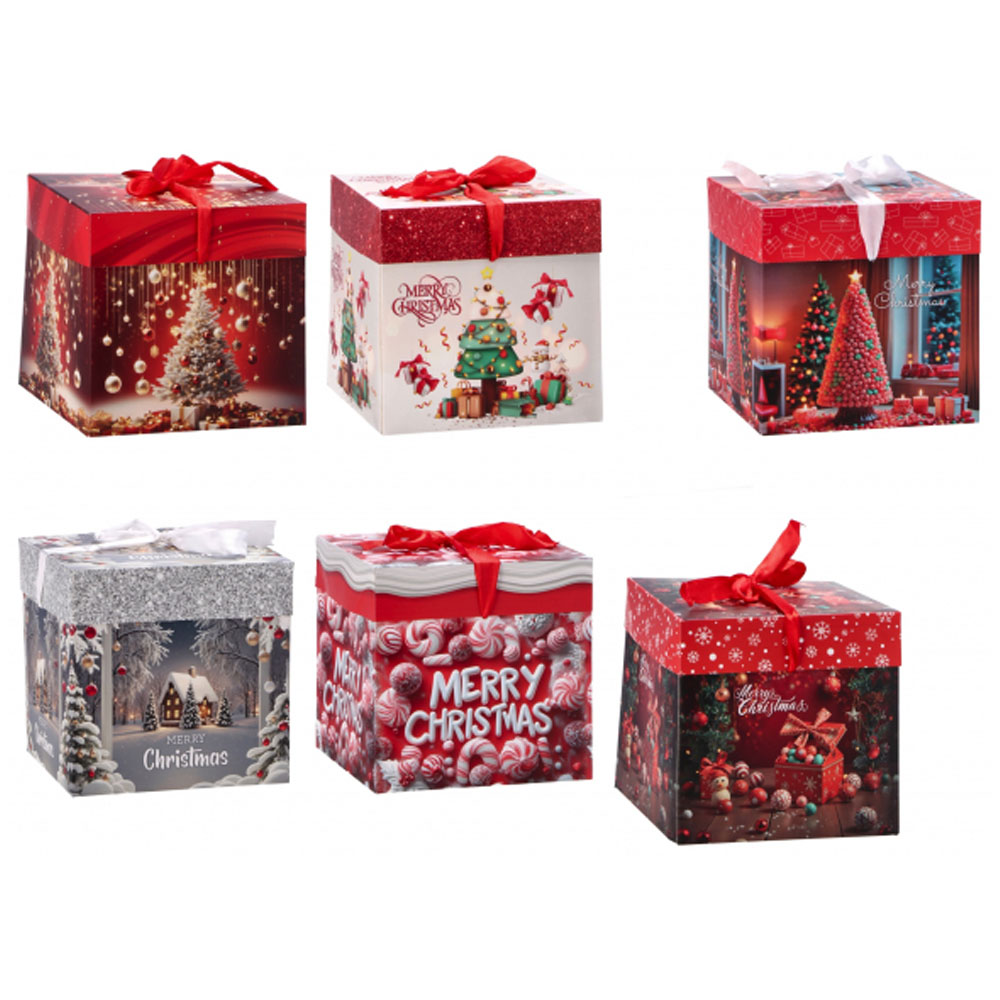BOX IN PRINTED PAPER ASSORTED 6 MODELS FOLDING