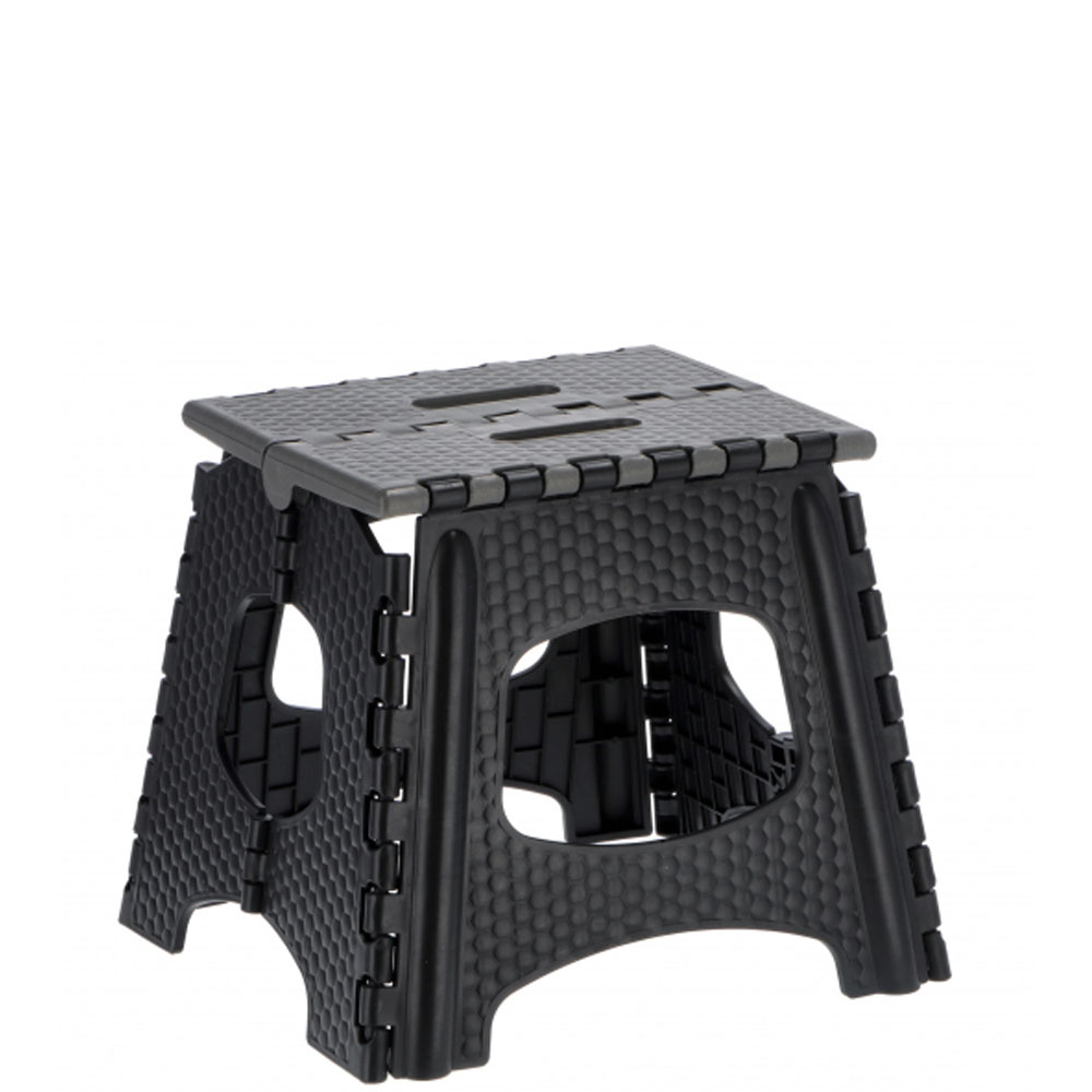 FOLDING PLASTIC STOOL ASSORTED 2 COLOURS 32X30X28CM - Image 2