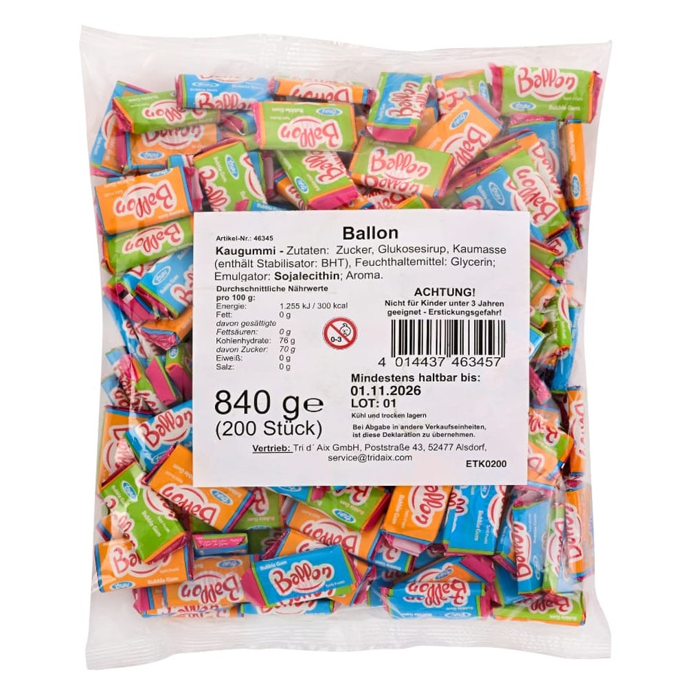 BUBBLE GUM BALLON 200PCS - Image 2