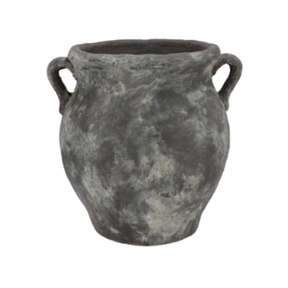 GAMLA GREY JUG EARS FLARED 26X22X25CM