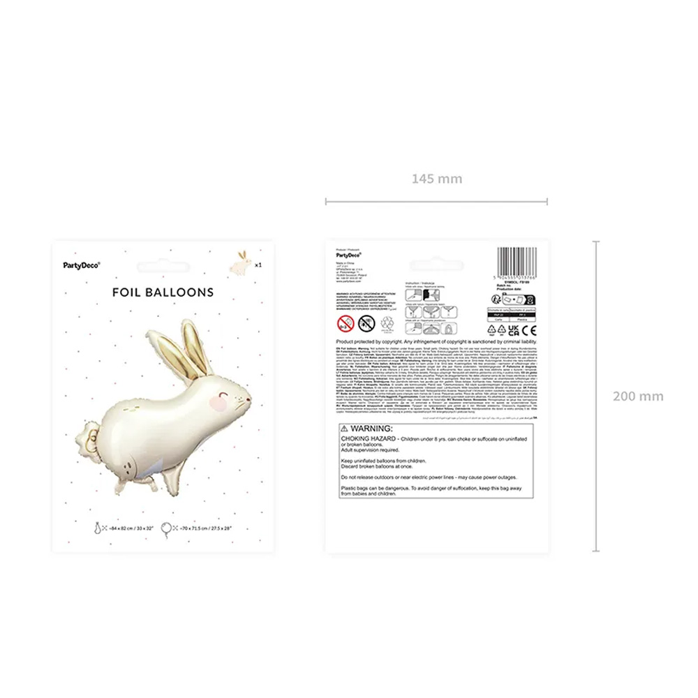 FOIL BALLOON HARE 67X88CM - Image 8
