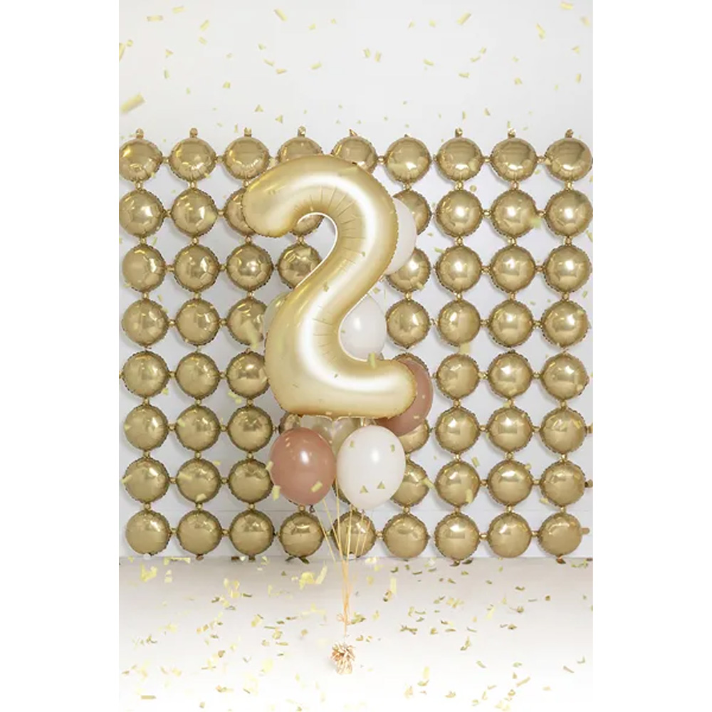 FOIL BALLOON NUMBER SATIN GOLD 86CM - Image 4