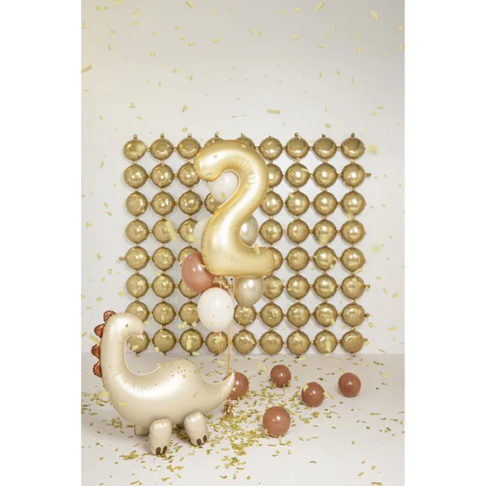 FOIL BALLOON NUMBER SATIN GOLD 86CM - Image 5