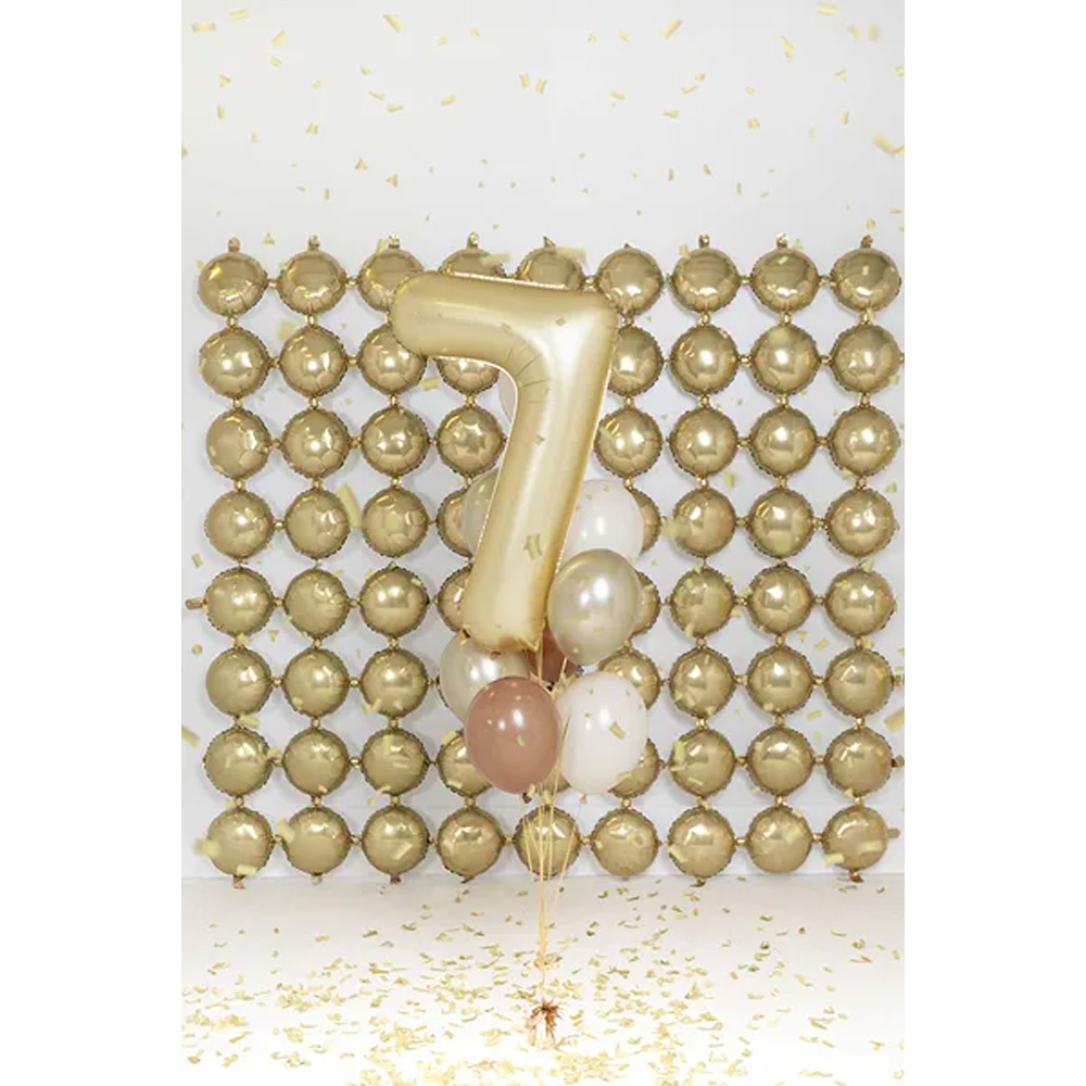 FOIL BALLOON NUMBER SATIN GOLD 86CM - Image 10