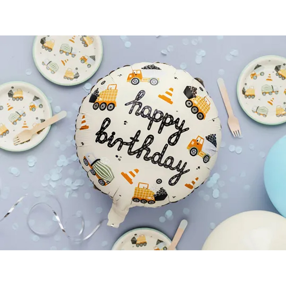 FOIL BALLOON CONSTRUCTION VEHICLES 45CM - Image 2