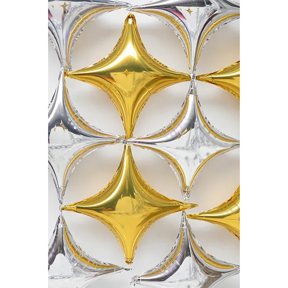 FOIL BALLOON 4-POINT STAR 45CM - Image 2