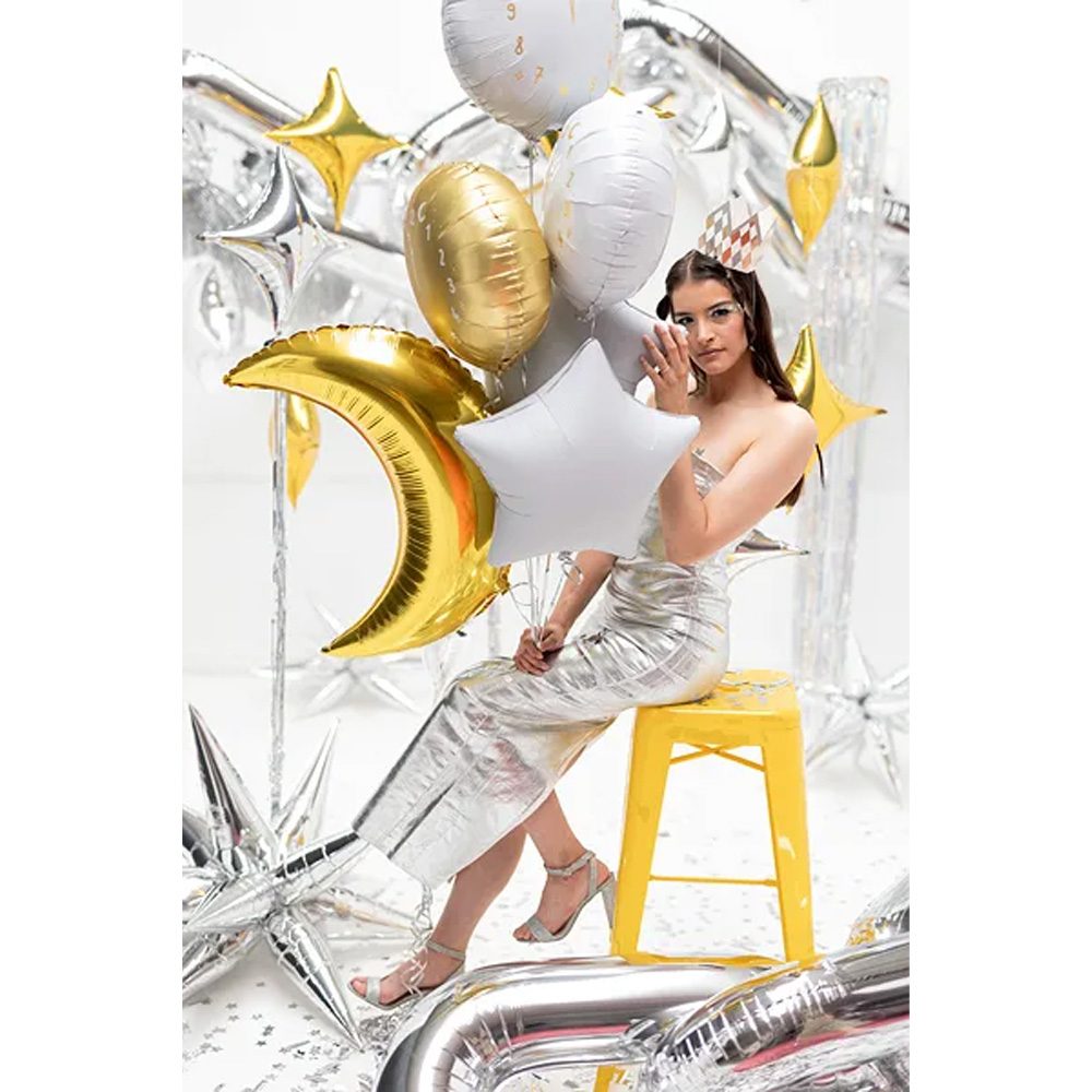 FOIL BALLOON 4-POINT STAR 45CM - Image 3