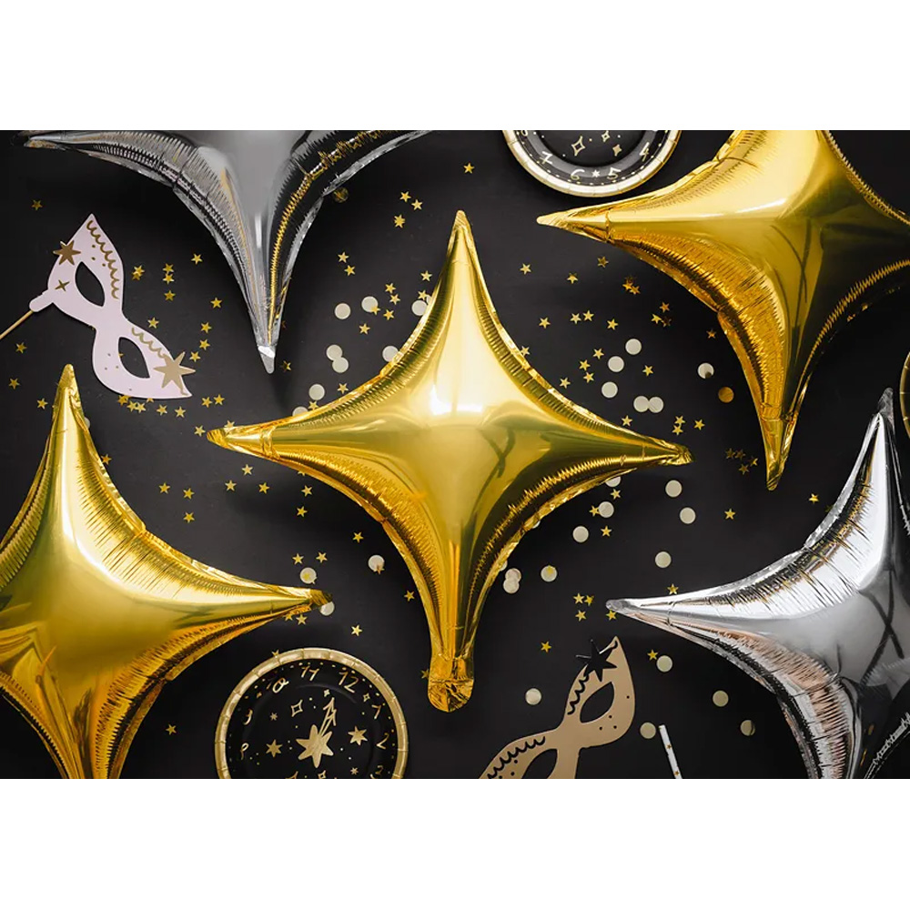 FOIL BALLOON 4-POINT STAR 45CM - Image 4