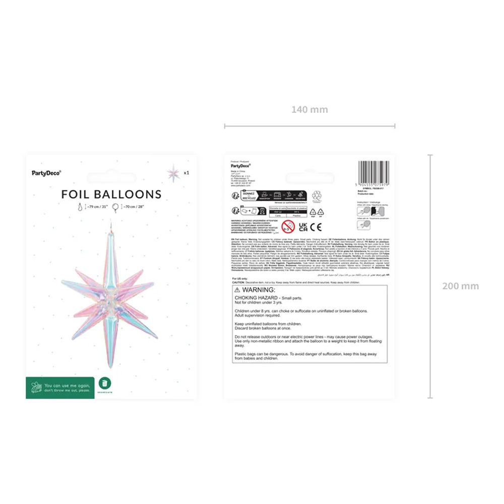 3D FOIL BALLOON STAR 70CM - Image 4