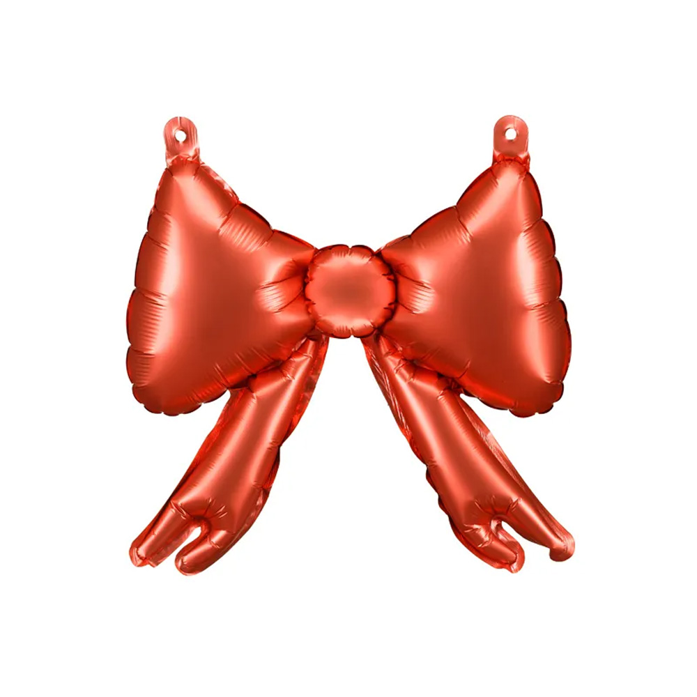 FOIL BALLOONS FOR GARLANDS BOWS RED 25.5X25CM 5PCS