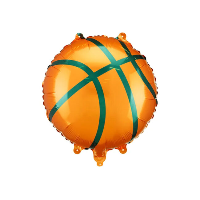 FOIL BALLOON BASKETBALL 35X35CM MIX