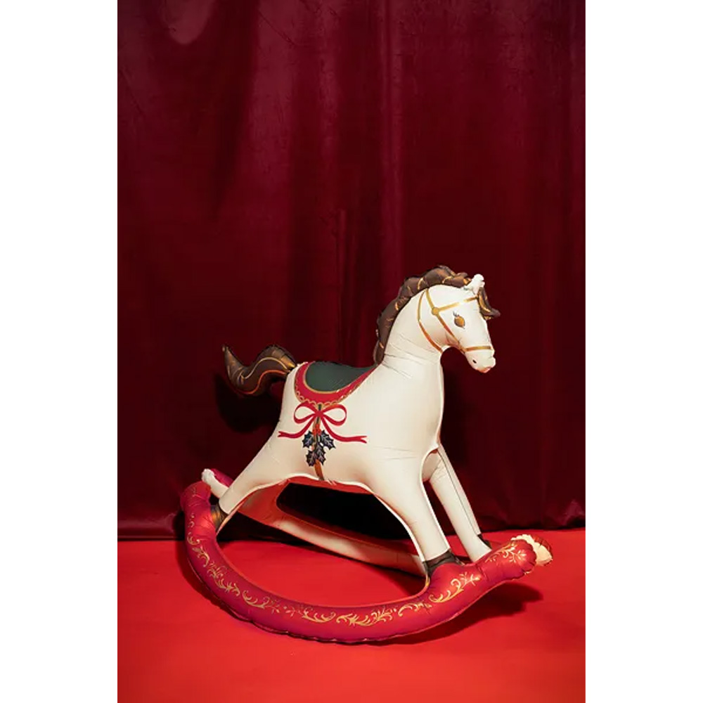 FOIL BALLOON CHRISTMAS ROCKING HORSE118X104CM - Image 3