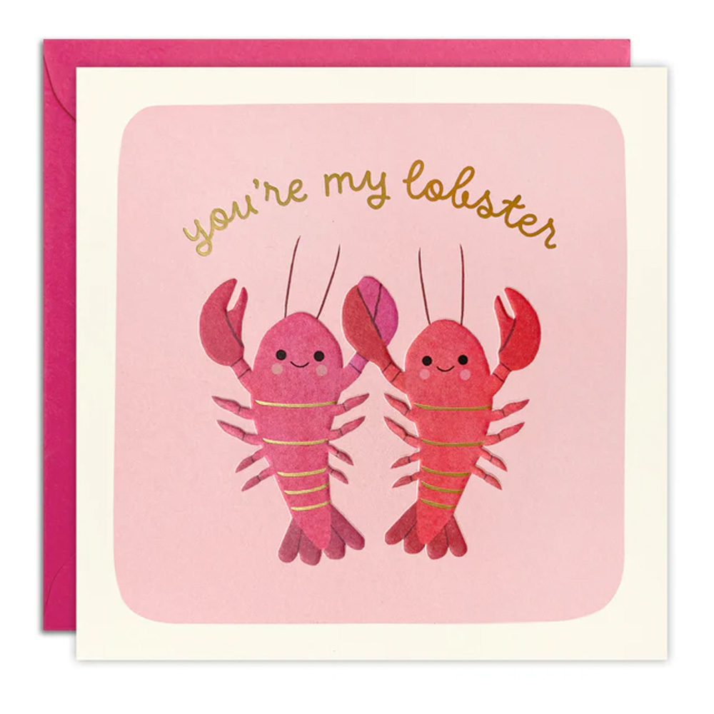 YOU'RE MY LOBSTER SQUARE PEG CARD