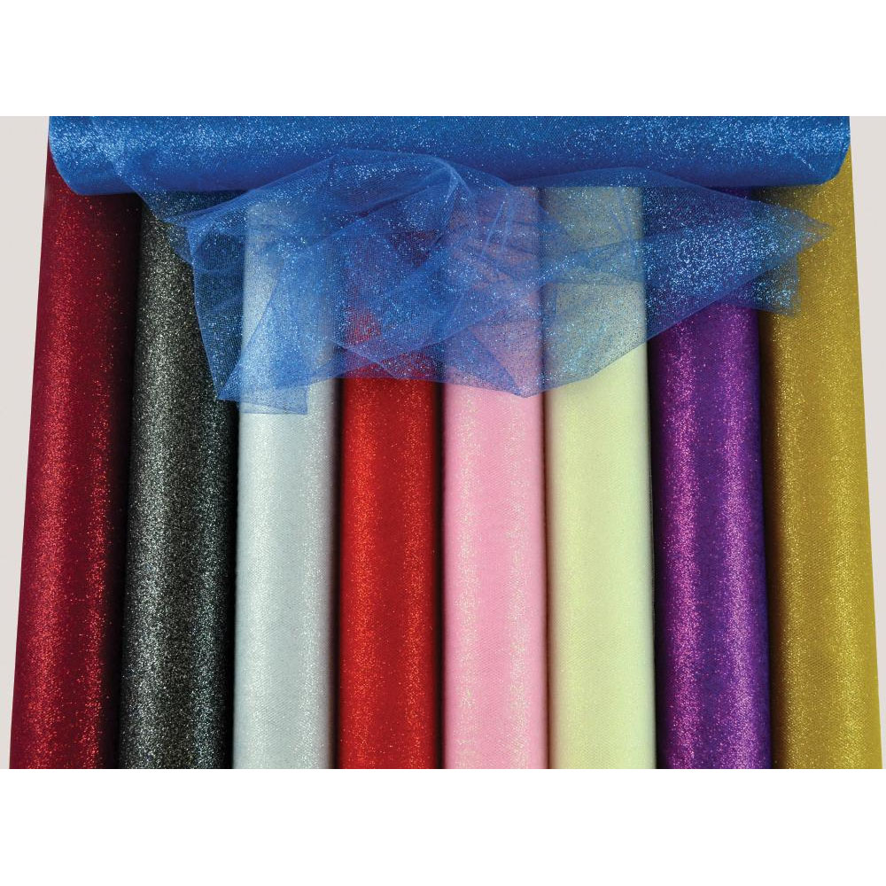 FABRIC TOYLI DIASPARTO STRAS BURGUNDY 73CMX9.1M