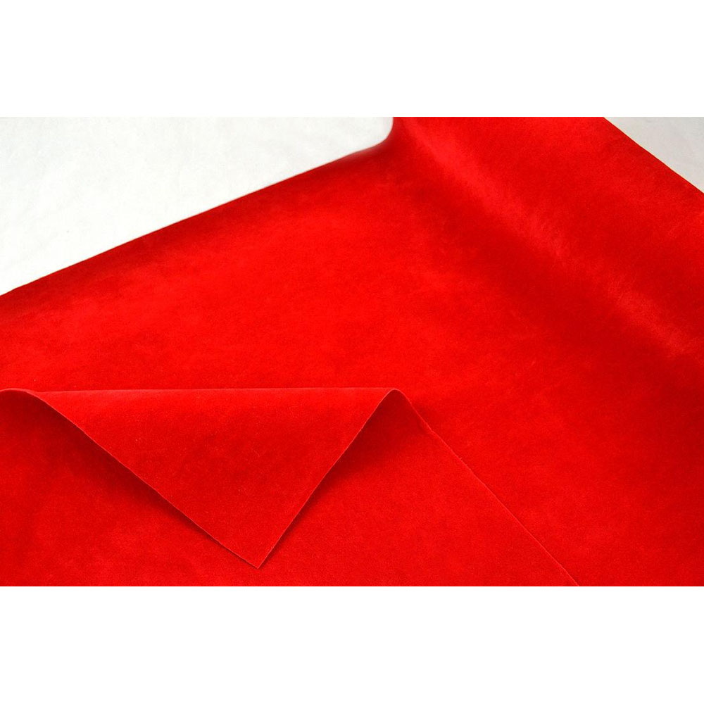 FABRIC VELVET DIPLIS 73CMX3M RED