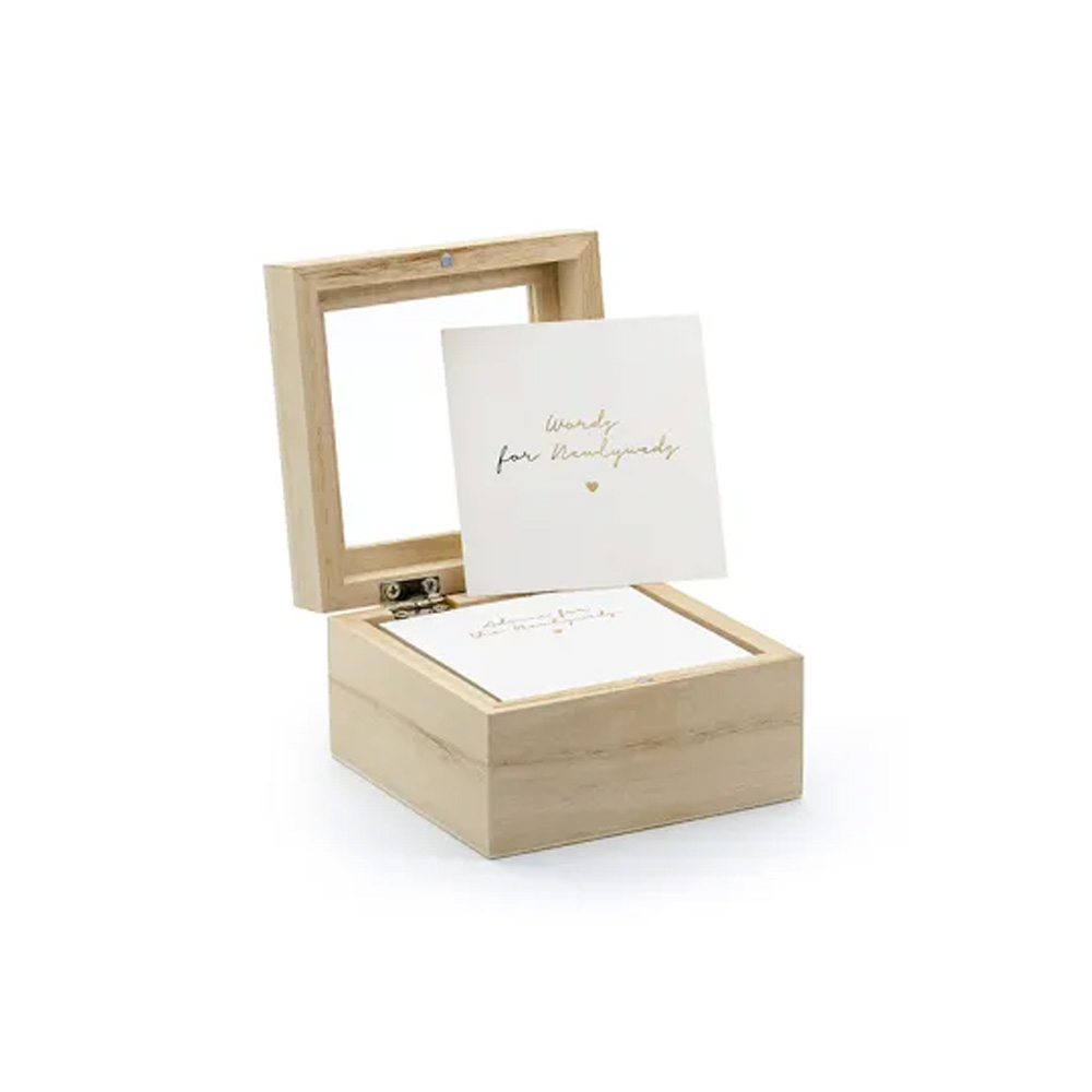 GUEST BOOK WEDDING ADVICE BOX 9.5X9.5X6CM