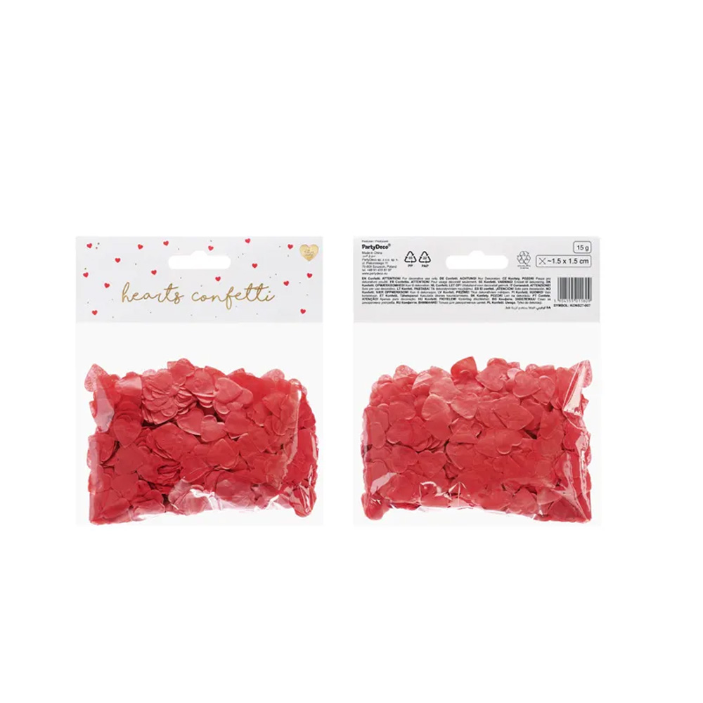 CONFETTI HEARTS 16X16CM 15G - Image 8