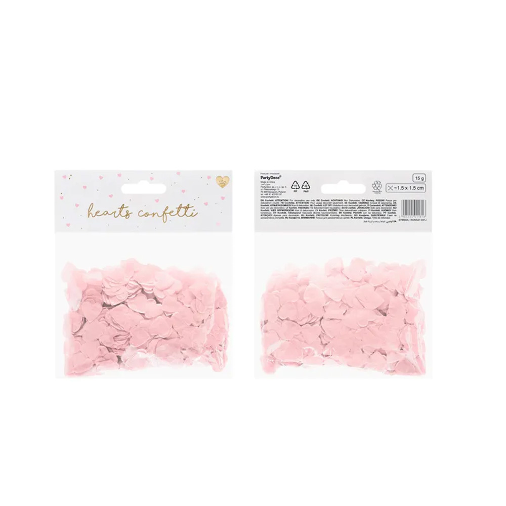 CONFETTI HEARTS 16X16CM 15G - Image 2