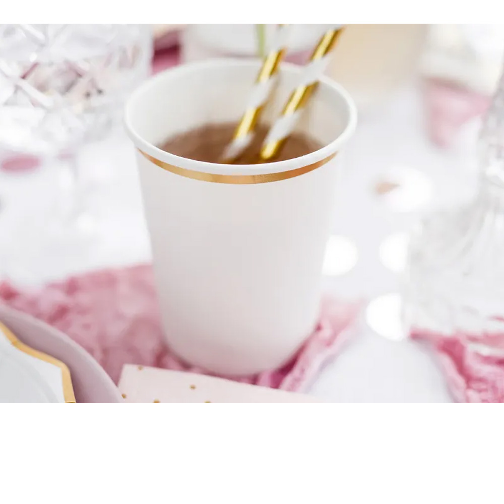 CUPS WHITE 260 ML 6PCS - Image 3