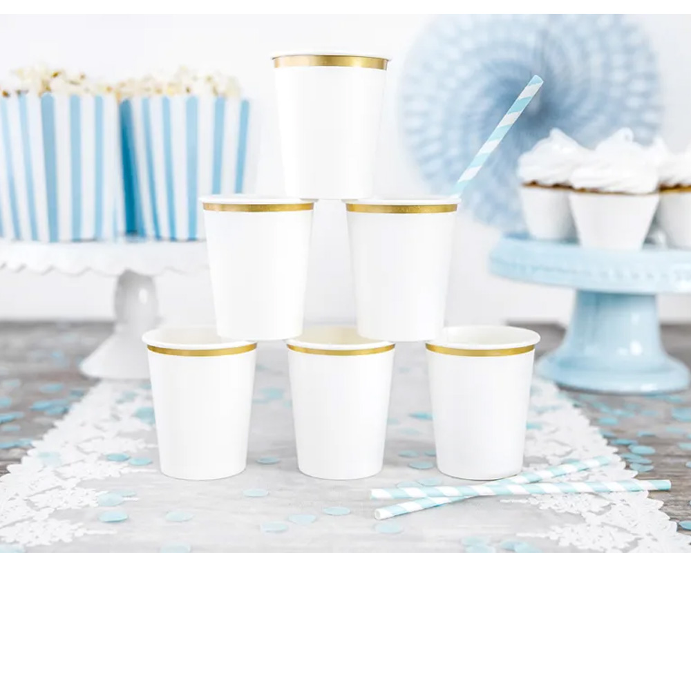 CUPS WHITE 260 ML 6PCS - Image 8