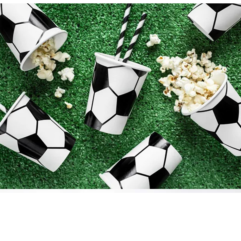 PAPER CUPS FOOTBALL MIX 260ML 6PCS - Image 5