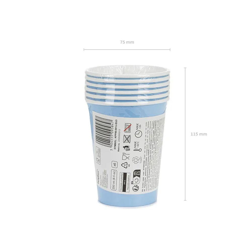 PAPER CUPS 250ML 6PCS - Image 25