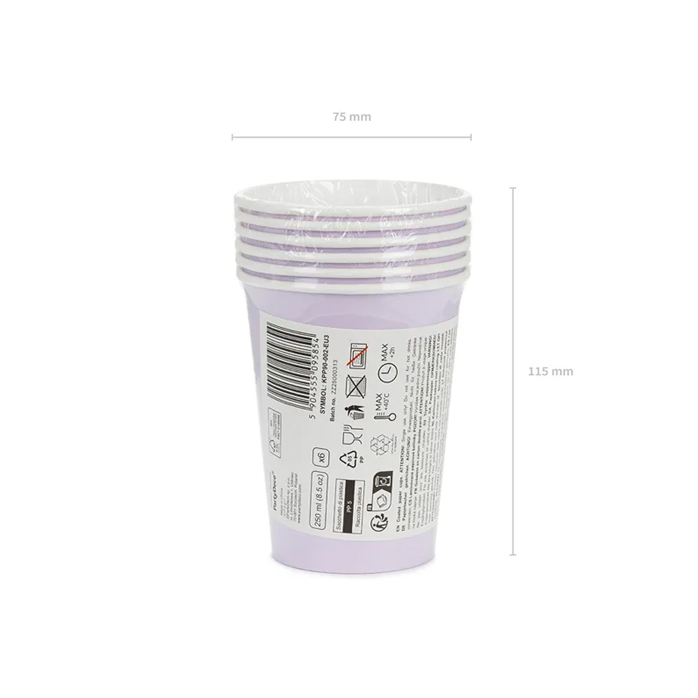 PAPER CUPS 250ML 6PCS - Image 26