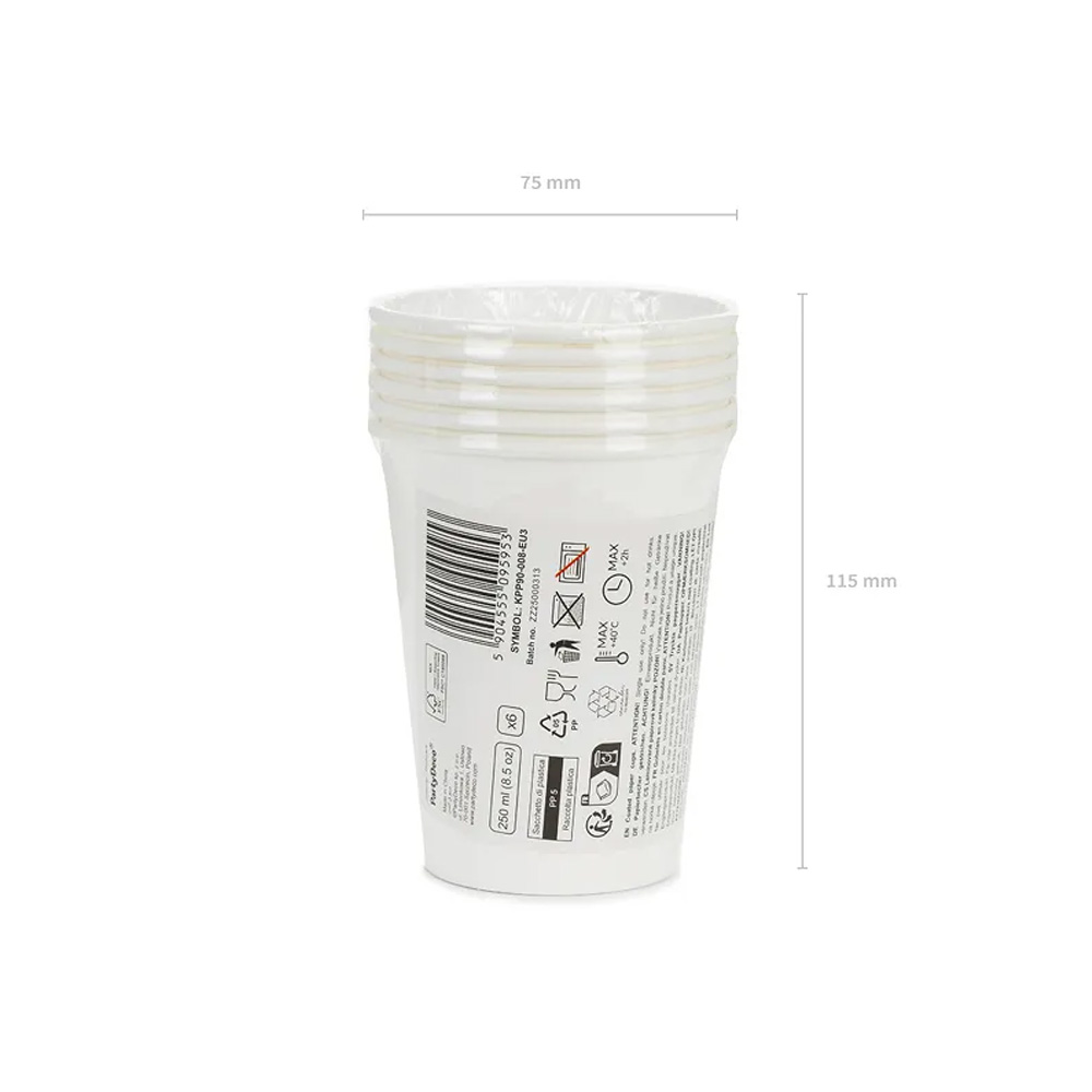 PAPER CUPS 250ML 6PCS - Image 31