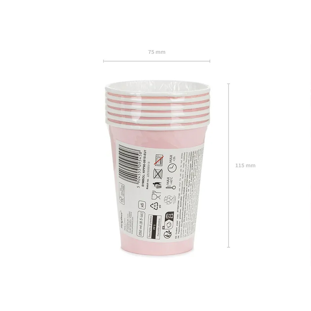 PAPER CUPS 250ML 6PCS - Image 36