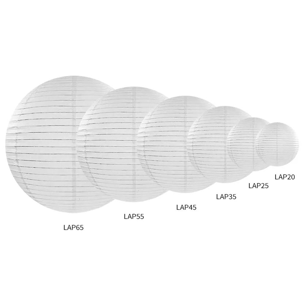 PAPER LANTERN WHITE 45CM - Image 2