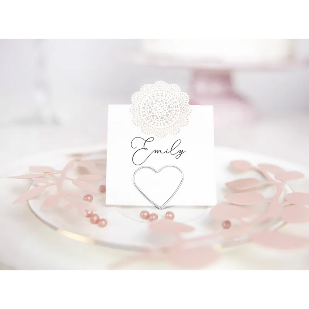 PLACE CARD HOLDERS HEARTS 2.5CM 10PCS - Image 3