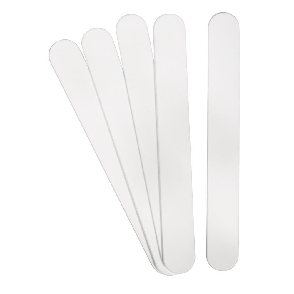 PLASTIC SPATULA WHITE 14.8XC1.8CM TAB BAG 5PCS