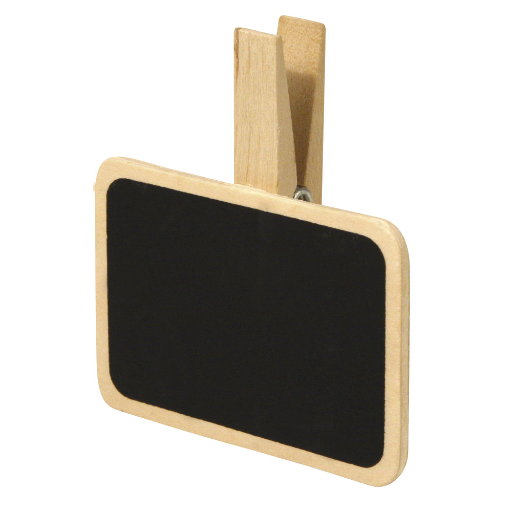WOODEN MINI BLACKBOARD ON PEG TAG-BAG 6.8X4.8CM - Image 2
