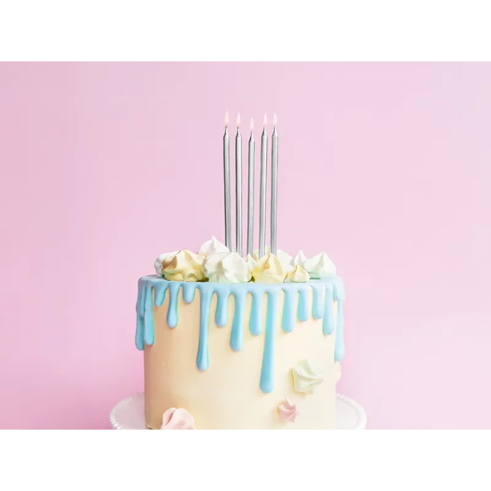 BIRTHDAY CANDLES PLAIN 12.5CM 12PCS - Image 2