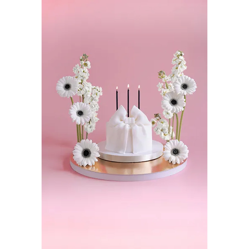 PLAIN BIRTHDAY CANDLES BLACK 14CM 12PCS - Image 2