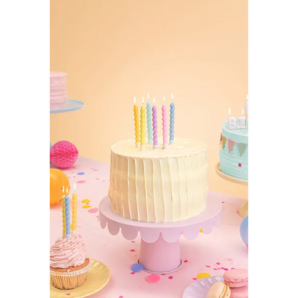 BIRTHDAY CANDLES CURL MIX 8.5CM 6PCS - Image 3