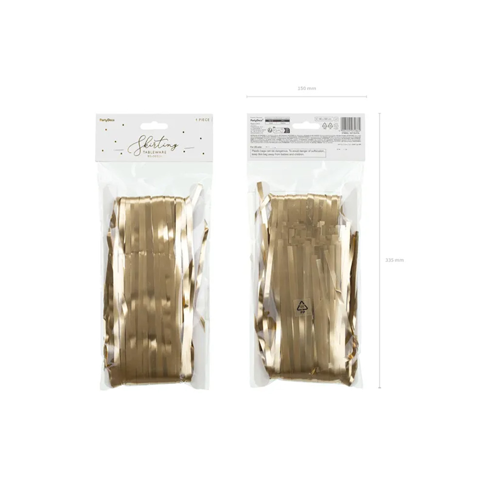 FRINGE TABLE SKIRT 300X80CM - Image 2