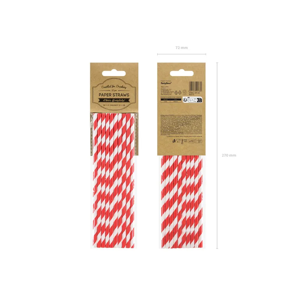 PAPER STRAWS 19.5CM 10PCS - Image 8