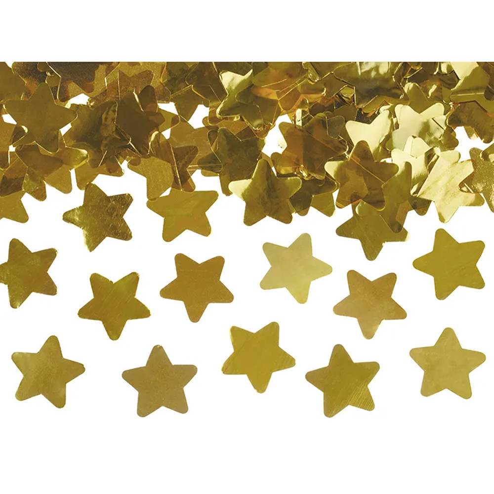 CONFETTI CANNON WITH STARS GOLD 80CM - Image 4