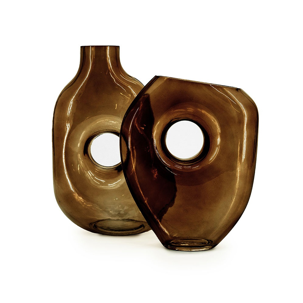 VASE NANA SMALL BROWN 18X7X22CM - Image 3