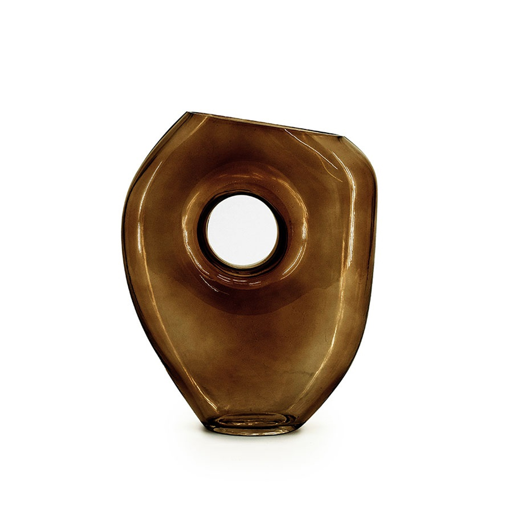 VASE NANA SMALL BROWN 18X7X22CM