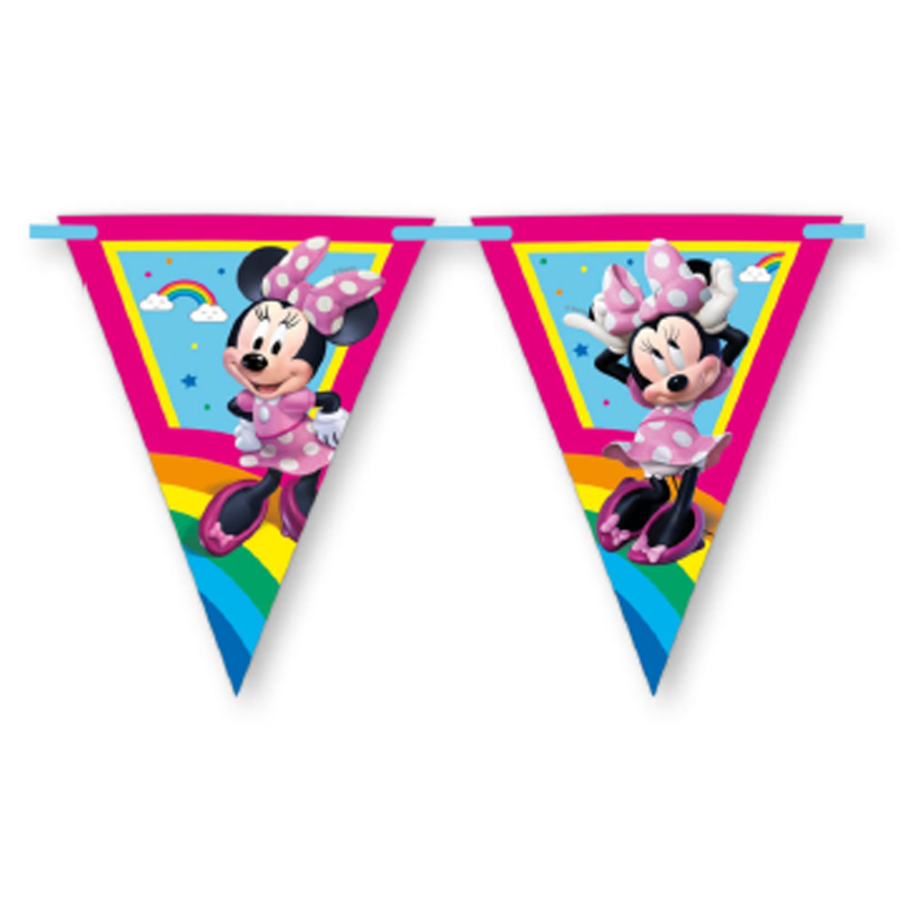 PAPER TRIANGLE BANNER MINNIE RAINBOW MAKES ME SMILE