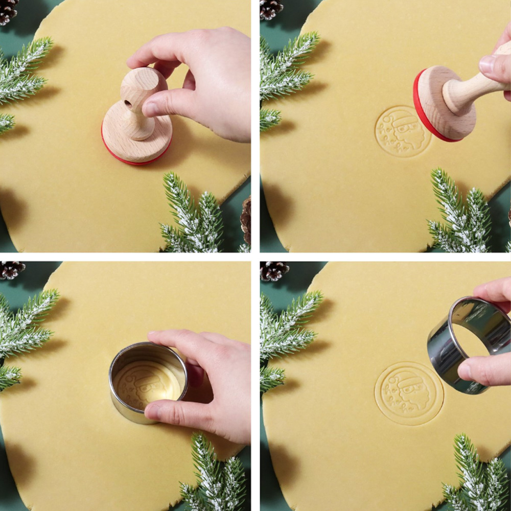 SET OF 7 CHRISTMAS COOKIE STAMP TIS THE SEASON! - Image 3