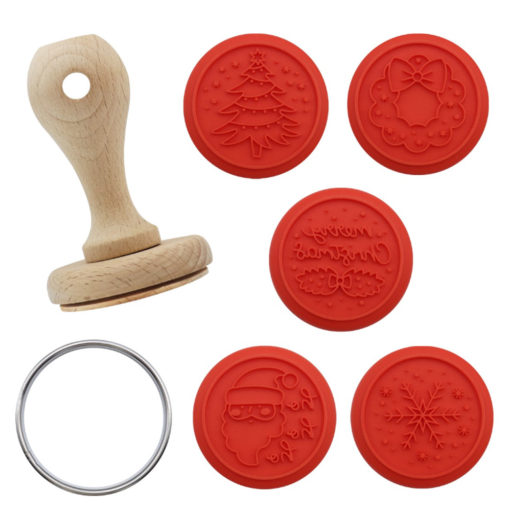 SET OF 7 CHRISTMAS COOKIE STAMP TIS THE SEASON! - Image 4