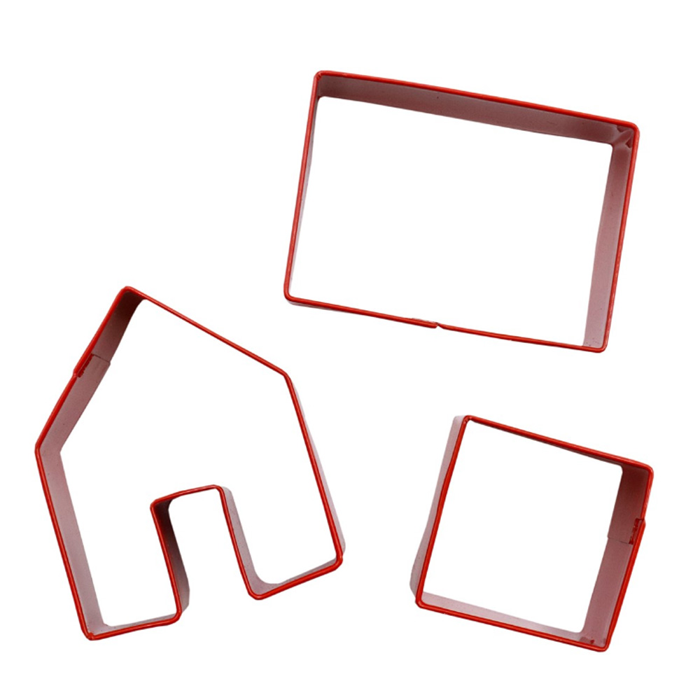 SET OF 3 CHRISTMAS COOKIE CUTTERS MINI GINGERBREAD HOUSE MUG - Image 5