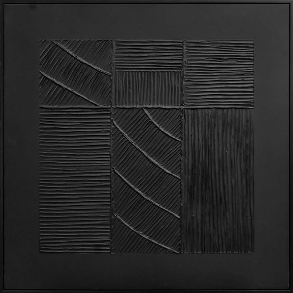 3D WALL DECORATION OIL PAINT WITH FRAME 83X83CM