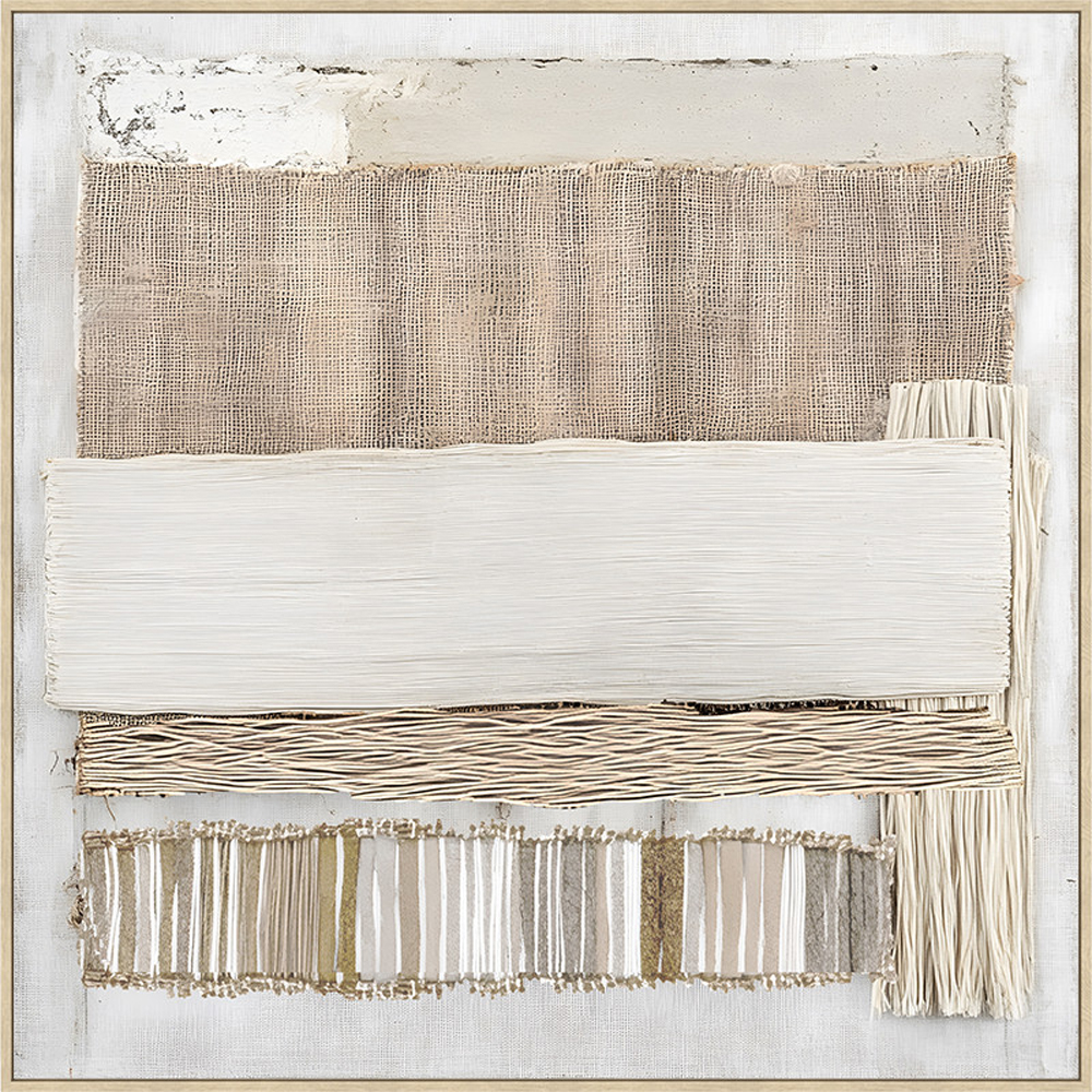 CANVAS HAND-PAINTING INCLUDING FRAME STRAW 100X100CM