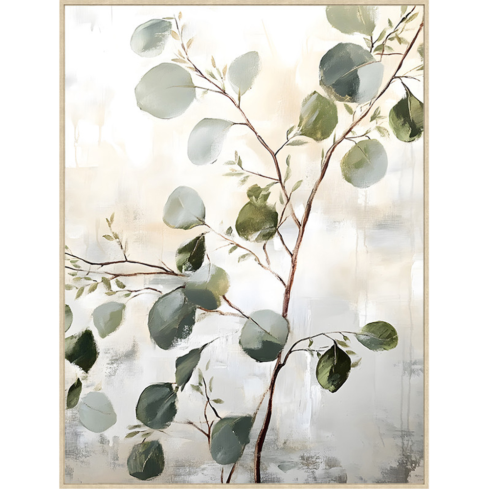 CANVAS HAND-PAINTING INCLUDING FRAME TWIG 60X80CM