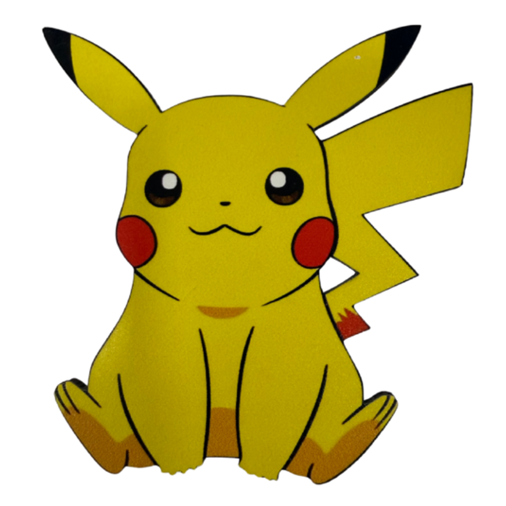 WOODEN SHAPE PIKACHU 10CM