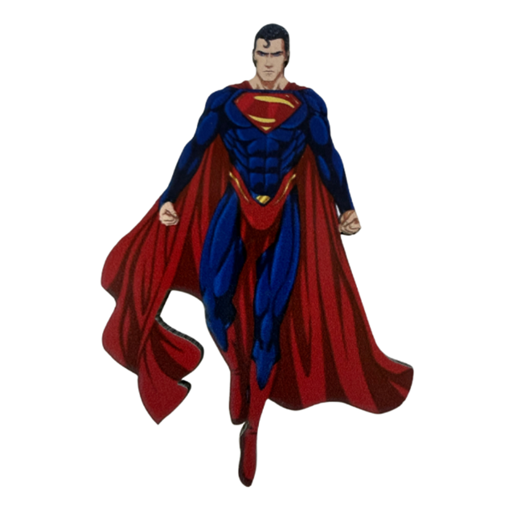 WOODEN SHAPE SUPERMAN 10CM